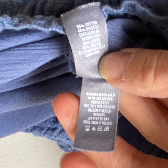 Aerie dusty blue strapless flowy jumpsuit - Picture 15 of 16